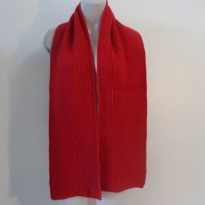 Womens Loro Piana 100% Cashmere Red Scarf